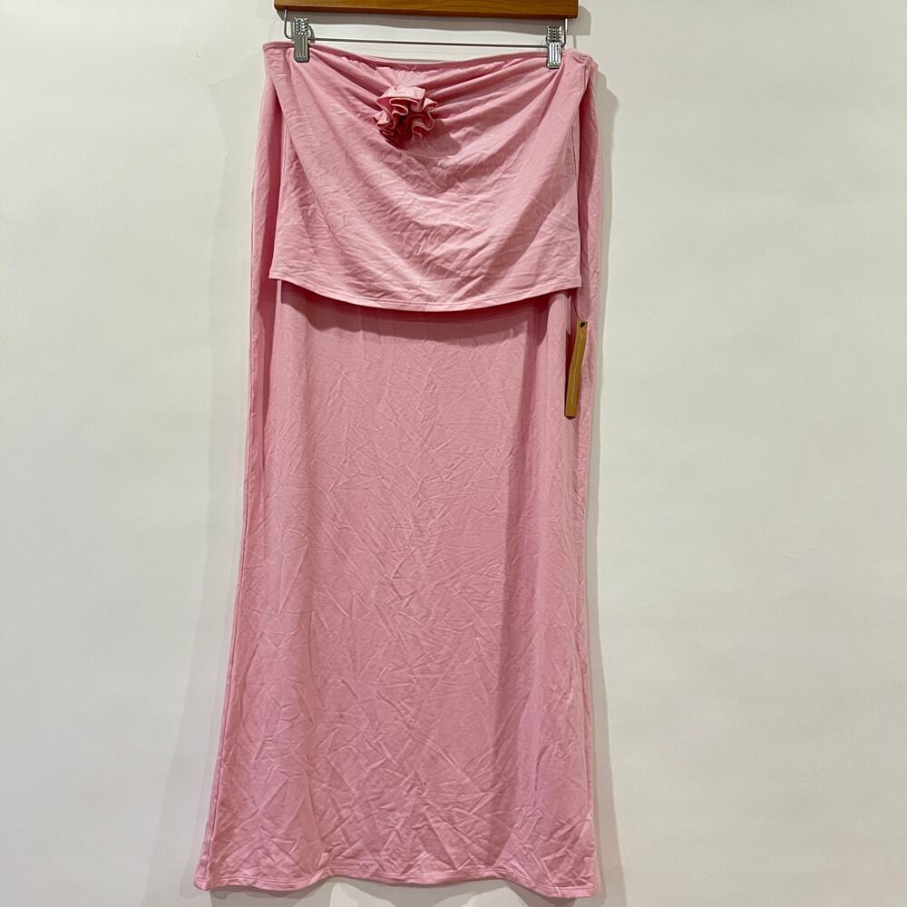 NEW Reformation Adalynn Knit Two Piece Top And Maxi Skirt Baby Girl  XL